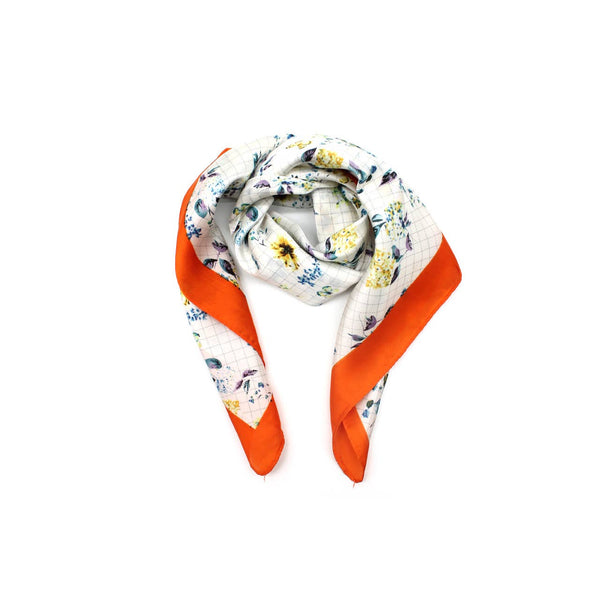 Printed square scarf – Delicate Floral