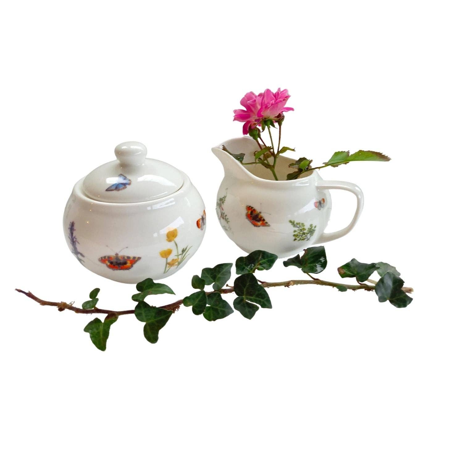 Wildflower 'Milk Jug & Sugar Bowl Set'