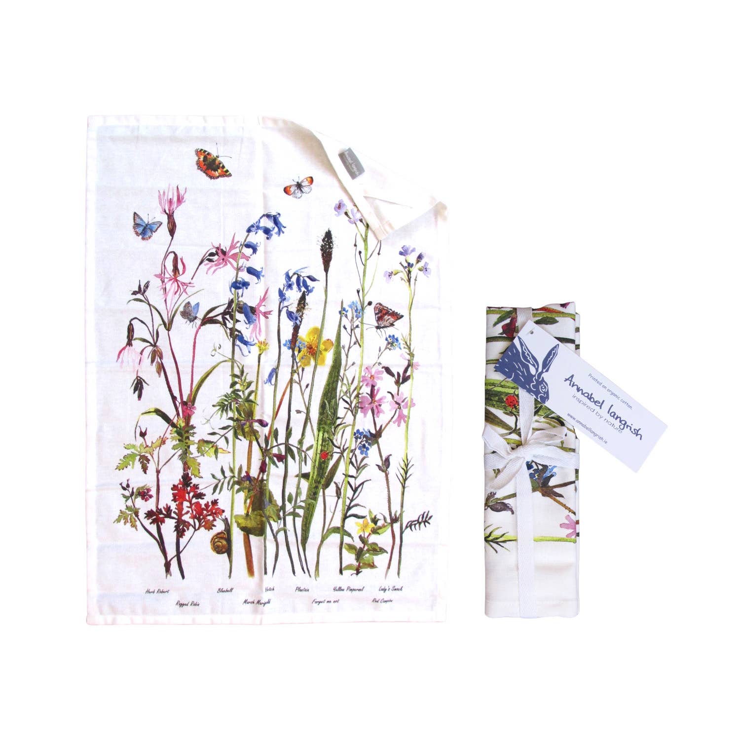 'Wildflower' Tea Towel by Annabel Langrish