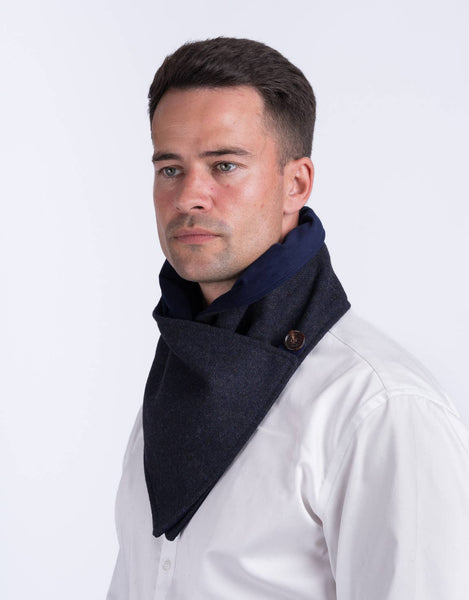 Navy Tweed Snood by Celtic Tweed by Celtic Tweed