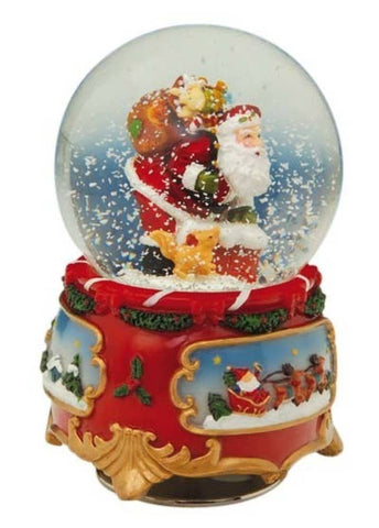 Santa 80 mm snow globe