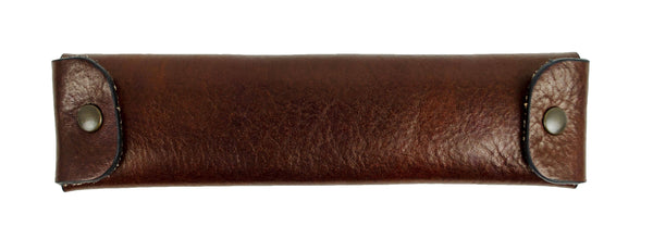 Brown Leather Pen Case Holder - Appointment in Samarra