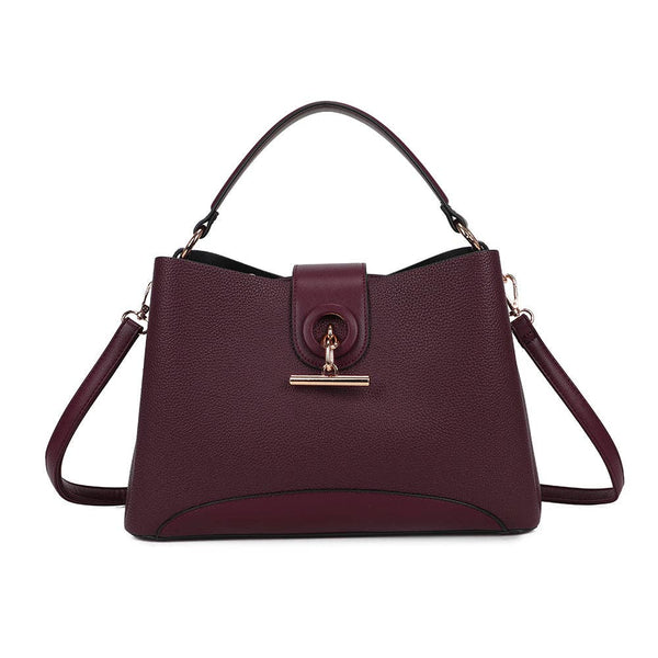 La Célénie Handbag by Gallantry Paris in Burdundy