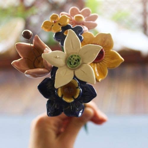 Pure happiness bouquet Ceramic Flowers