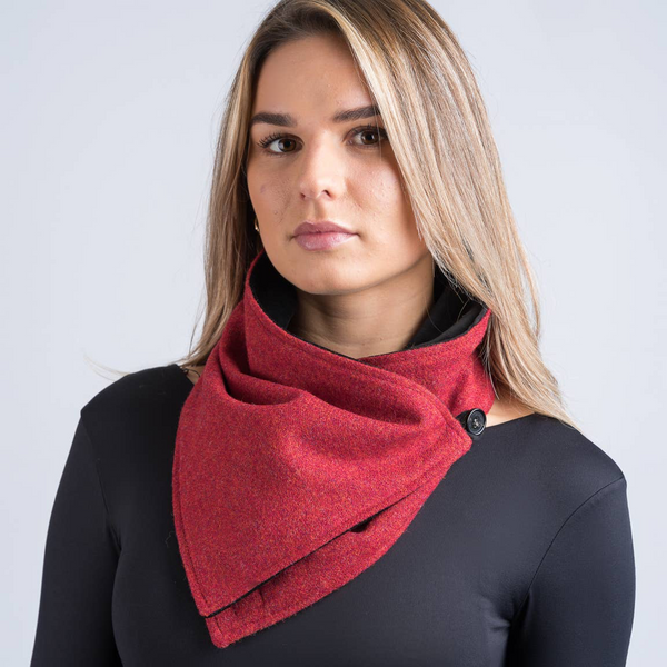 Orange Tweed Snood By Celtic Tweed