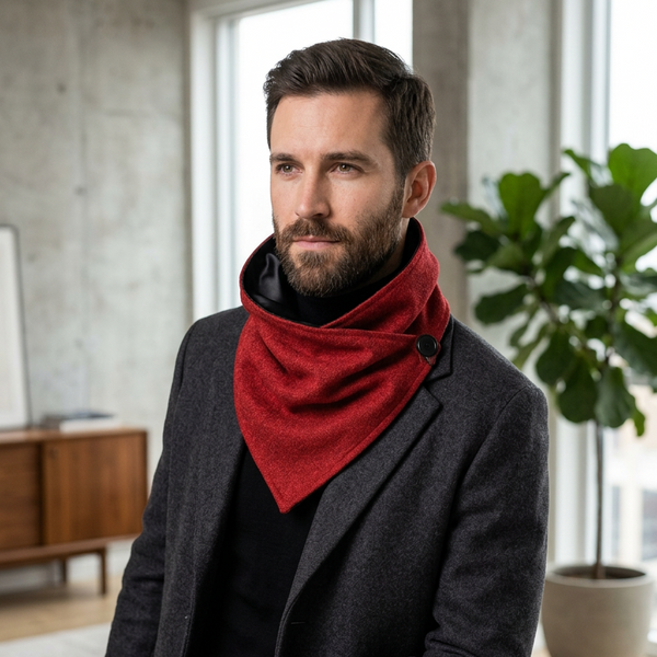 Orange Tweed Snood By Celtic Tweed