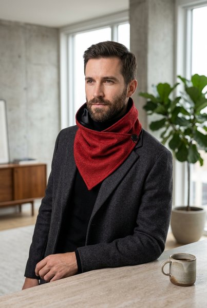Orange Tweed Snood By Celtic Tweed