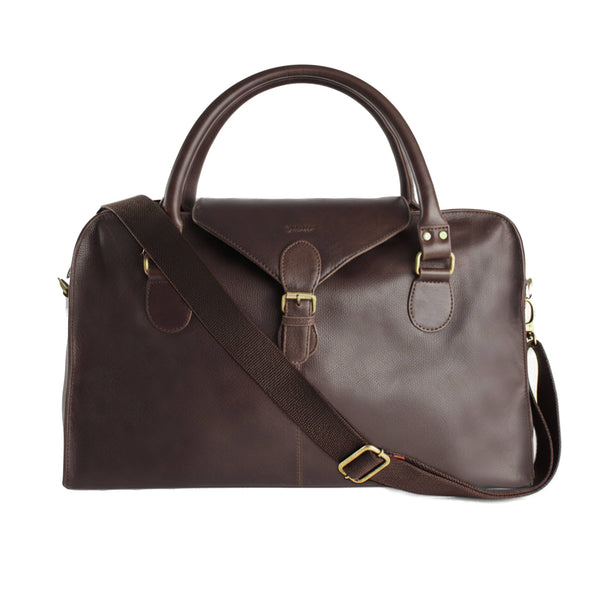 Zerimar Leather Travel Bag –  50x33x24 cm – Premium