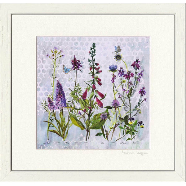 Wildflowers 'Purples' Print by Annabel Langrish