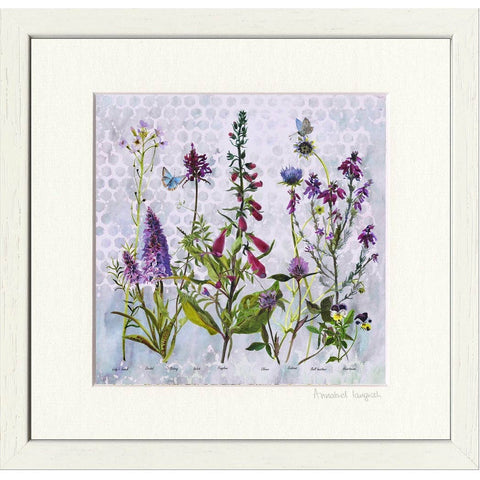 Wildflowers 'Purples' Print by Annabel Langrish