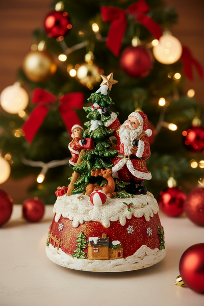 Decorating Santa Claus