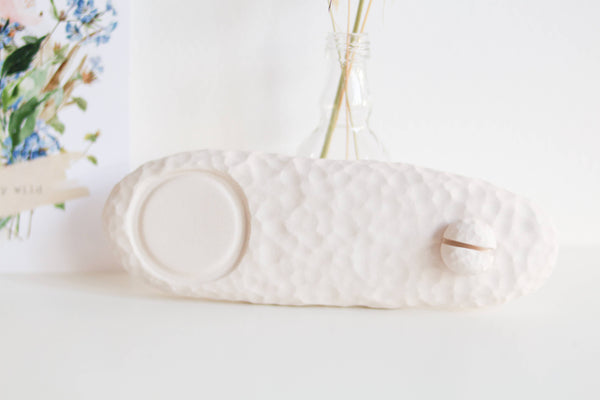 ‘Stay Wild’ Ceramic Presentation with Vase , Wildflowers and Stay Wild by Poca Ceramics