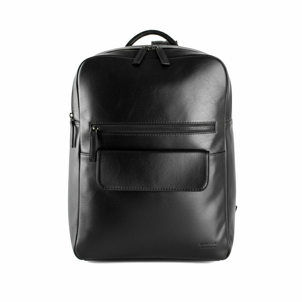 Premium Leather Backpack in Black by Zerimar 1942