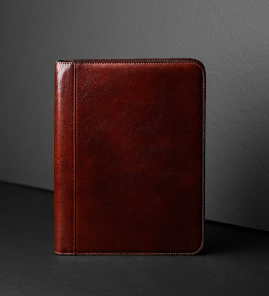 Leather A4 Documents Folder Organizer - Candide in Cognac
