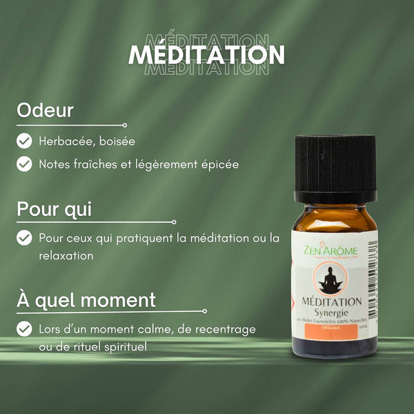 Meditation Essential Oil Blend for Diffuser - 10 ml