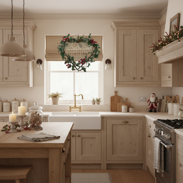 Enchante Frosted Holy Berry Heart Wreath 55cm