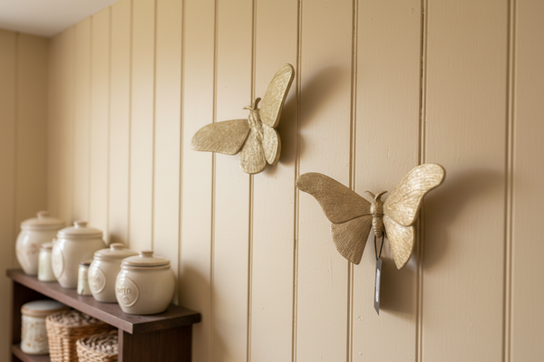 Gold Butterfly Pair by Mindy Brownes interiors