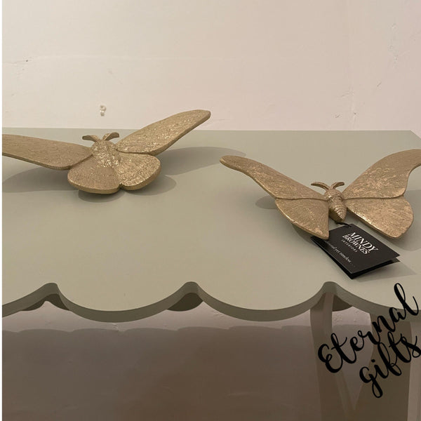 Gold Butterfly Pair by Mindy Brownes interiors