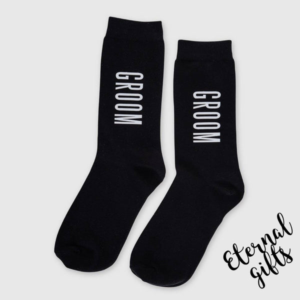 Men's Black Wedding Party Dress Socks