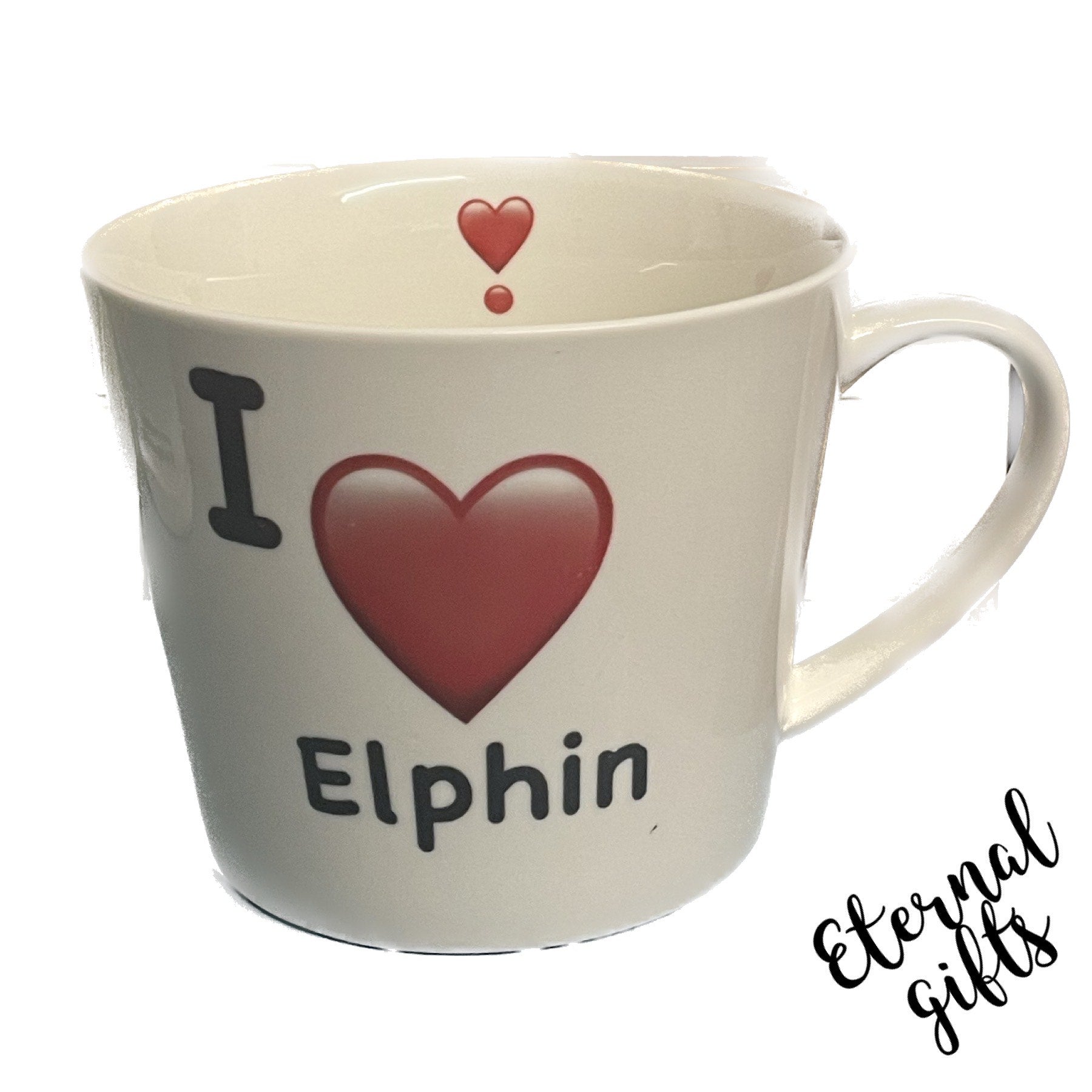 I Love Elphin Mug by Shannonbridge Pottery