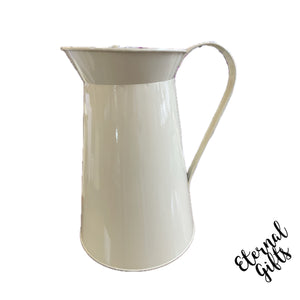 Cottage Cream Enamel Jug (Large)