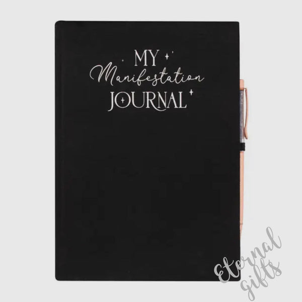 Manifestation Journal Notebook with Amethyst Pen By Something Different