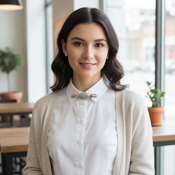 The Shield Cardigan / Collar Clip