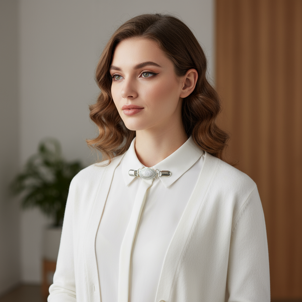 The Shield Cardigan / Collar Clip