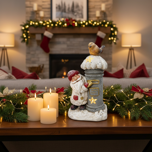 Santa at The Postbox with LED Lights