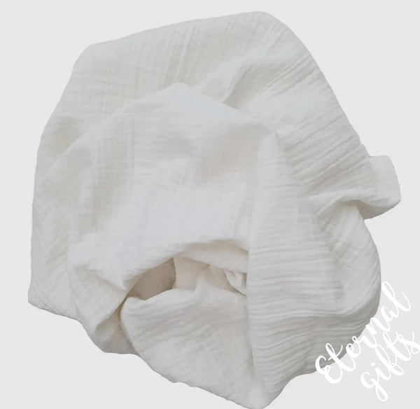 Organic Crinkle Swaddle White by Summerville Organics