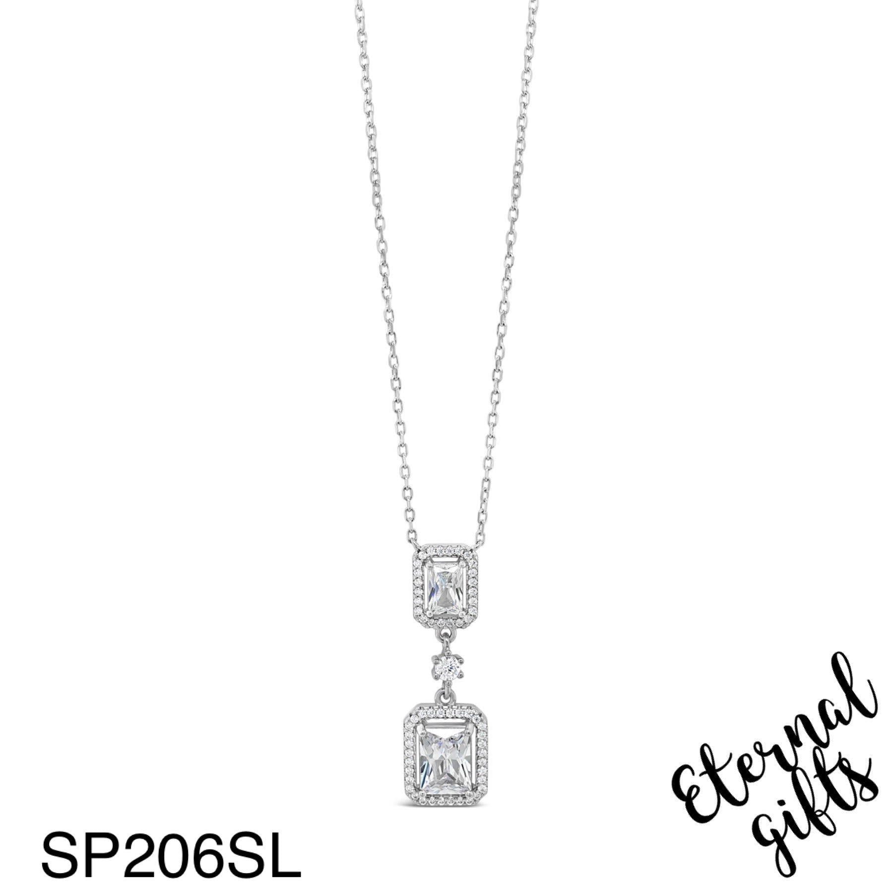 SP206SL Silver Pendant from The Glamour Collection - Silver by Absolute