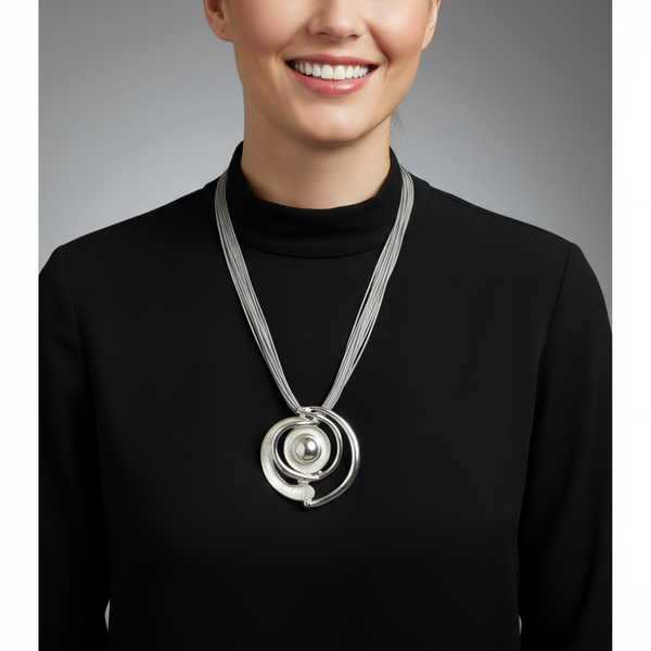 Statement Pendant with Magnetic Clasp by Estela