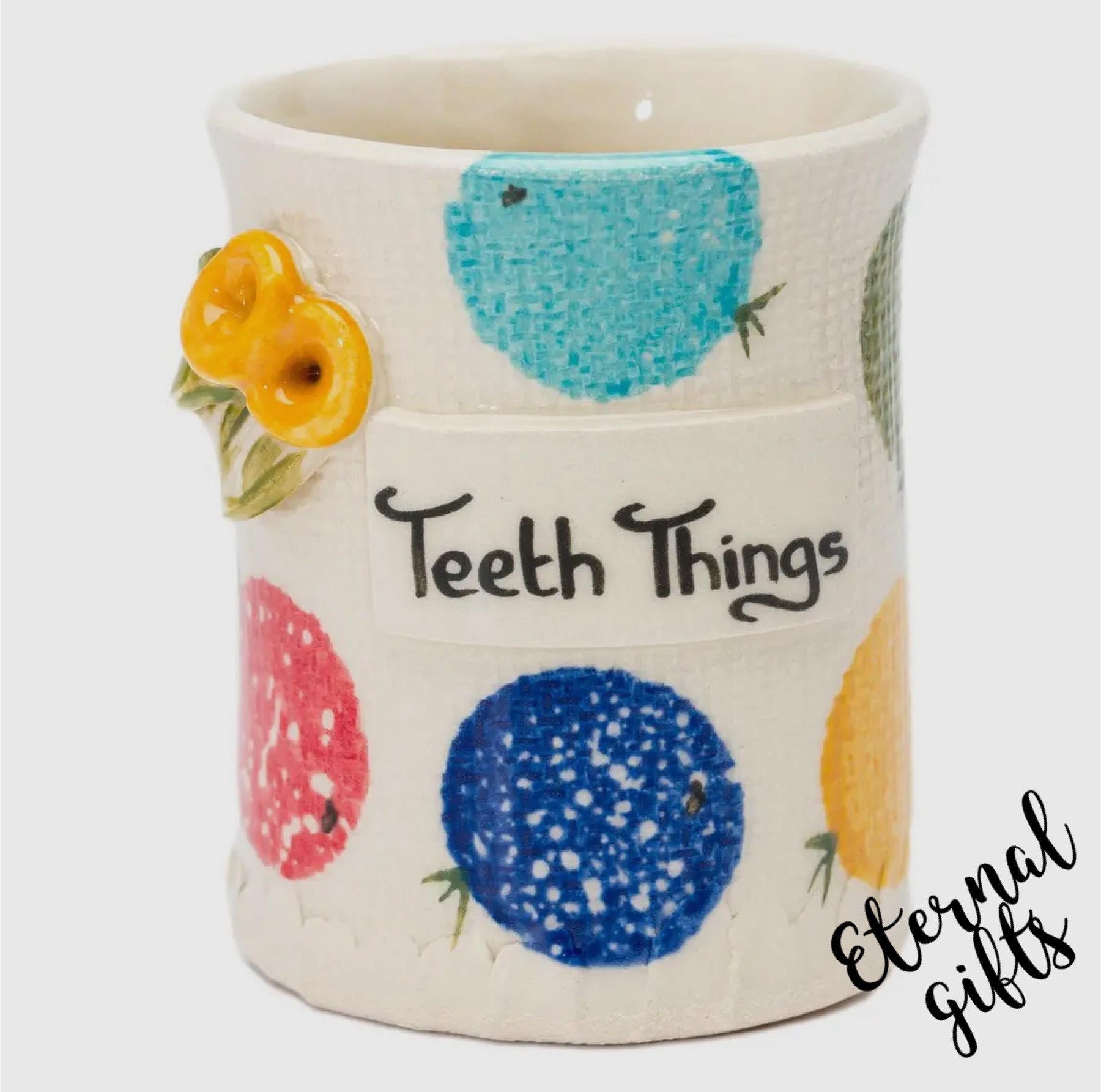 Teeth things ceramic Container by Stable Door Pottery