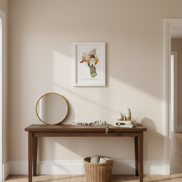 Co. Roscommon Framed Print (depicting the Elphin Windmill) by Clemence Prosen Artist