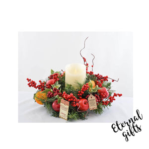 Enchante Winter Orchard Candle Wreath