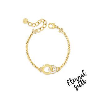 Gold Interconnected Bracelet By Absolute Jewellery