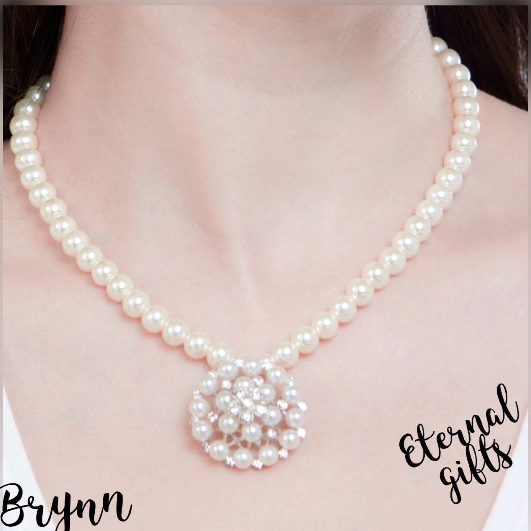 Brynn Pearl Necklace - Knight and day Jewellery