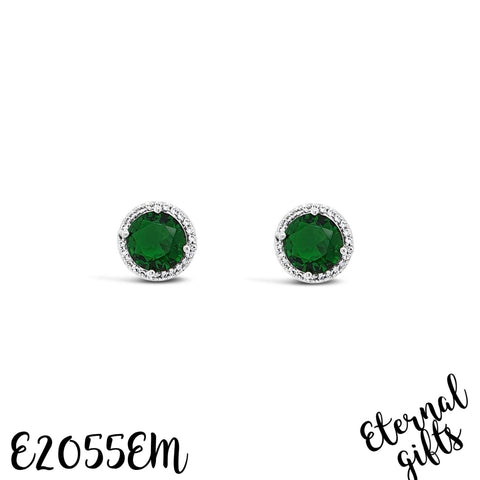 The Emerald Collection Silver Earrings Absolute Jewellery