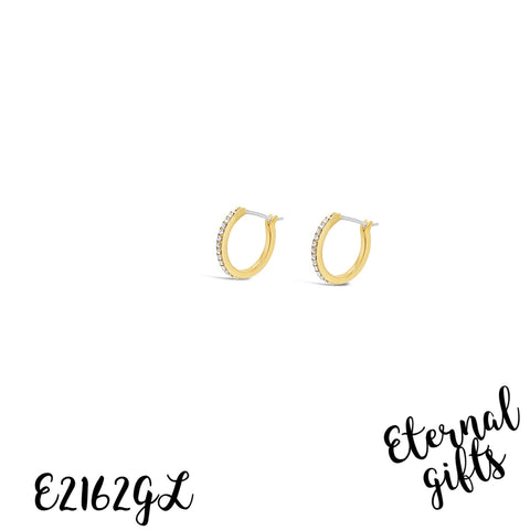 17mm Hoop Earring Yellow Gold Absolute Jewellery