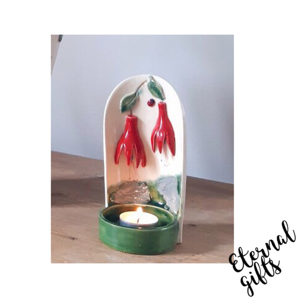 Candle Holder Fushia- Creative Clay