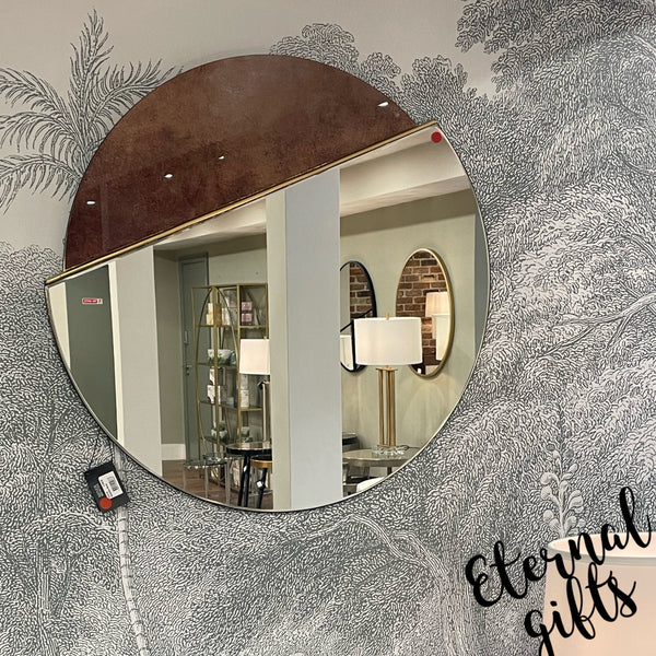 Genevieve round Mirror - Mindy Brownes Interiors
