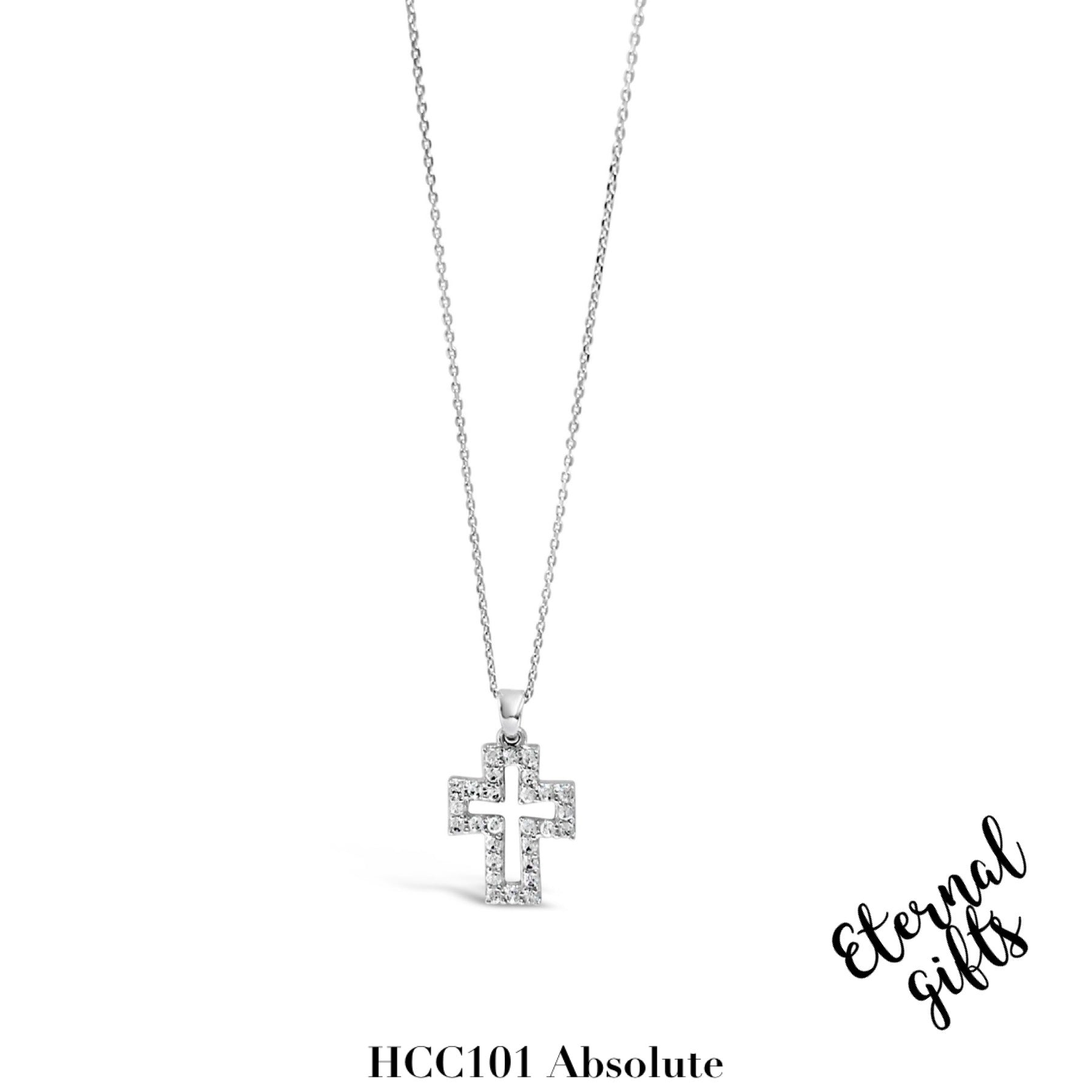 Silver Cross and Chain HCC101 - Absolute Kids Collection