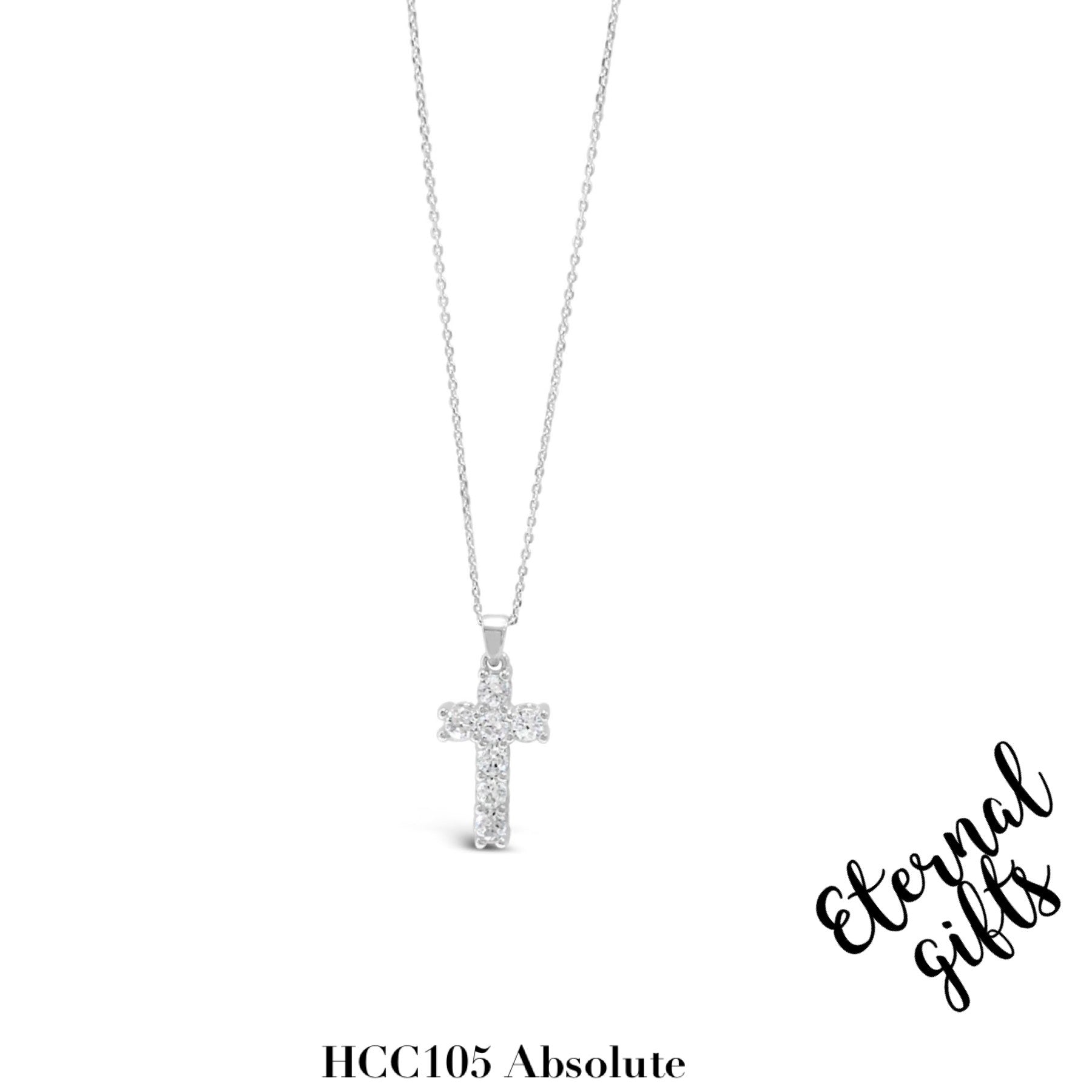 Silver Cross and Chain HCC105 - Absolute Kids Collection