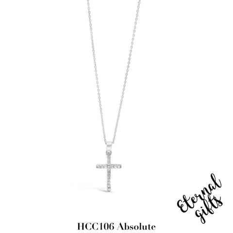 Silver Cross and Chain HCC106 - Absolute Kids Collection