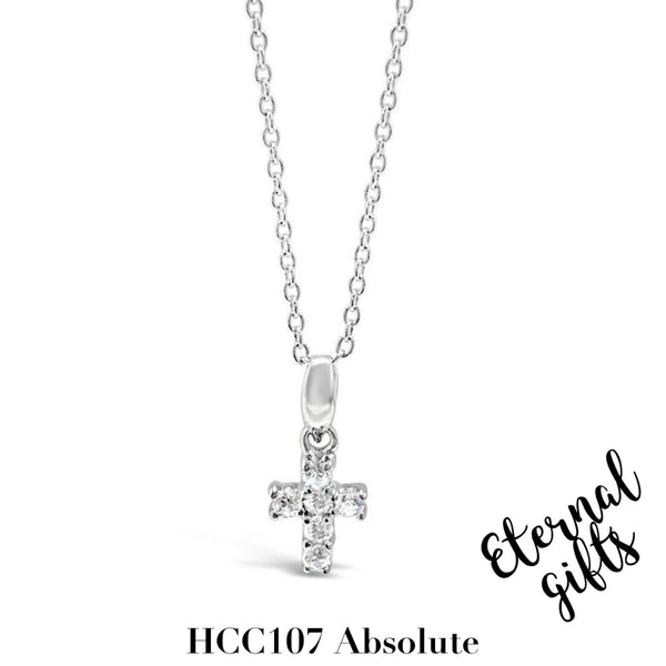 Silver Cross and Chain HCC107- Absolute Kids Collection
