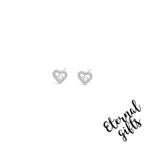 Heart Earrings Sterling Silver - Kids Collection Absolute Jewellery