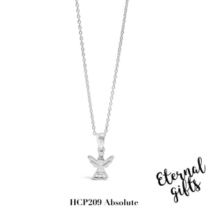 Silver Angel Pendant and Chain HCP209 - Absolute Kids Collection