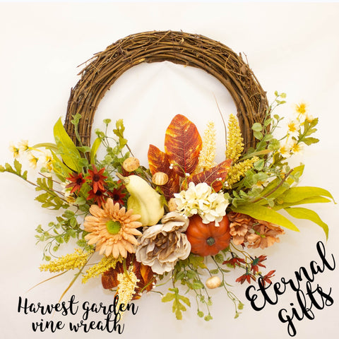 Harvest Garden Vine Wreath - Enchante