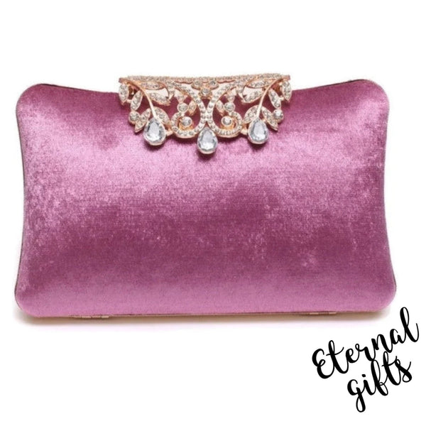 The Lady Sybil Clutch in Cerise Pink