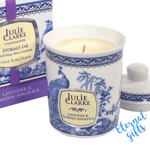 Lavender and Garden Angelica Candle - Julie Clarke Peacock Collection